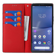 Откидной чехол для Sony Xperia 10 V, Litchi Skin Grain, чёрный
