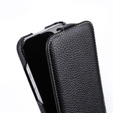 Чехол MELKCO с флипом для iPhone 16 Pro Max, кожа, флип, чёрный