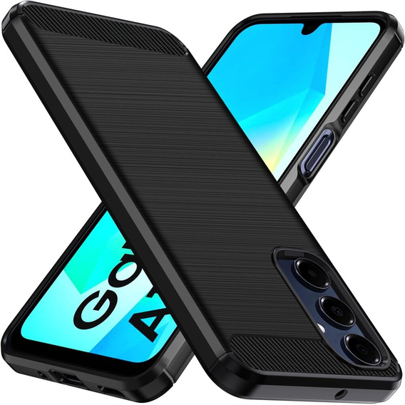 Чехол до Samsung Galaxy A16, Carbon, чёрный