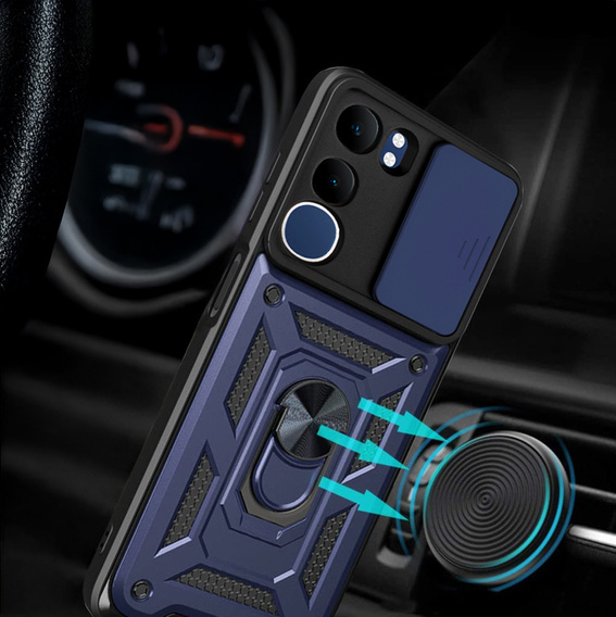 Чехол NOX Camera Slide Vivo Y19s, CamShield Slide, синий