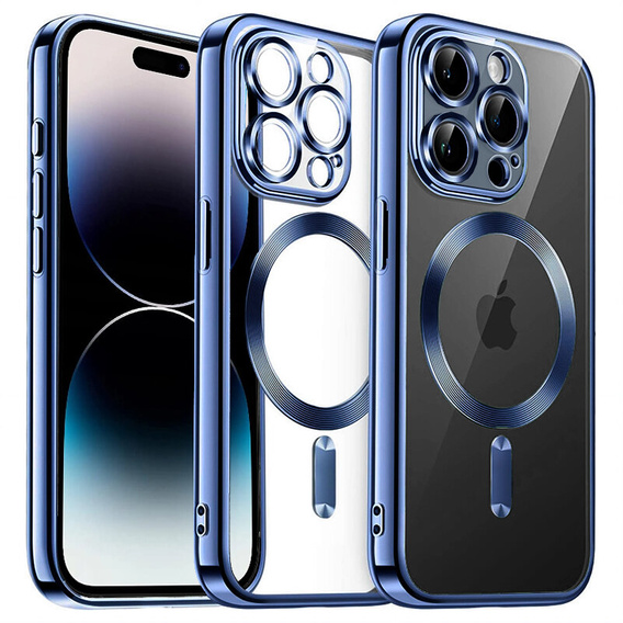 Чохол для iPhone 14 Pro, Electro MagSafe, м'яти + Скло на екран