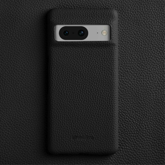 Чехол MELKCO для Google Pixel 8, кожаный для MagSafe, чёрный
