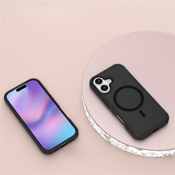 Чохол MagForce для iPhone 17, для MagSafe, броньований, чорний
