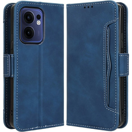 Откидной чехол для Oppo Reno 13F / Oppo Reno 13FS, Card Slot, темно-синий