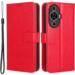 Откидной чехол для Huawei Nova 11 Pro, Crazy Horse Wallet, красный