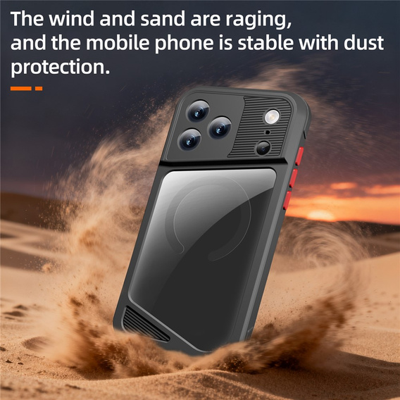 Водонепроникний чохол SHELLBOX GTM IP68 з MagSafe для iPhone 17 Pro Max