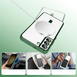 Чохол для Samsung Galaxy S22, Electro MagSafe, зелений + Скло на екран
