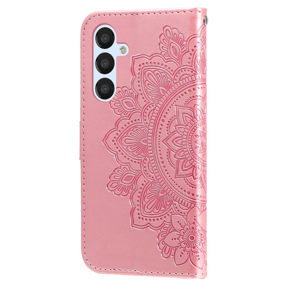 Откидной чехол для Samsung Galaxy A54 5G, Mandala Flower, розовый rose gold
