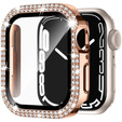2в1 чехол и защитное стекло для часов Apple Watch 4/5/6/SE 44mm, Pink 