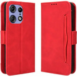Откидной чехол для Motorola Edge 50 Pro, Card Slot, красный