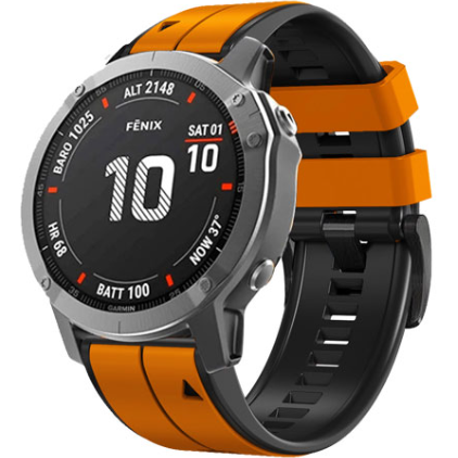 Силіконовий ремінець для Garmin Fenix 26mm, Orange
