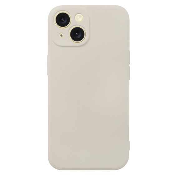 Чехол до iPhone 15 Plus, Silicone Lite, бежевый