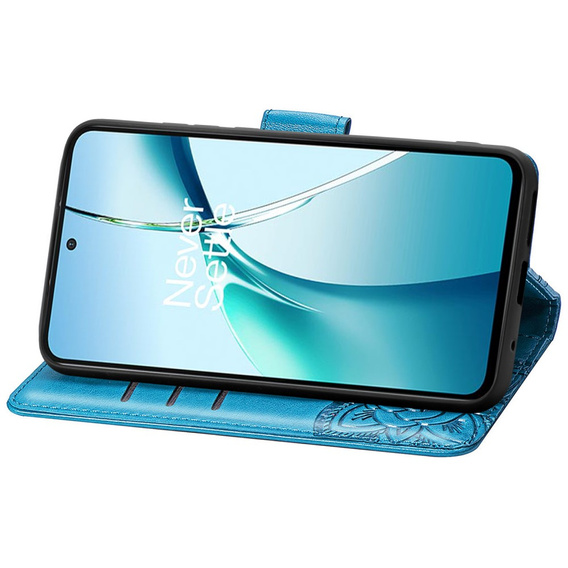 Откидной чехол для Samsung Galaxy S25 Edge, Butterfly, синий