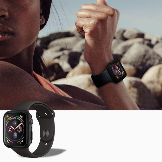 Чехол SPIGEN для Apple Watch 4/5/6/SE 44MM, Thin Fit, Black