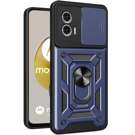 Чохол NOX Camera Slide Motorola Moto G73 5G, CamShield Slide, синій