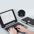 Чехол + клавиатура iPad 7/8/9 10.2 2019 / 2020 / 2021, NILLKIN Bumper Pen Slot, чёрный