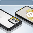 Чехол до Motorola Moto G73 5G, Fusion Hybrid, прозрачный / черный