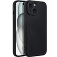 ERBORD Чехол Silicone Mag Cover для iPhone 15 Plus, чёрный