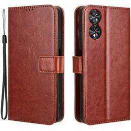 Откидной чехол для TCL 40 NxtPaper, Crazy Horse Wallet, коричневый