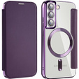 Чохол-книжка для Samsung Galaxy S22 5G, RFID Wallet MagSafe CamShield, фіолетовий
