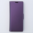 Чохол для Samsung Galaxy Z Fold 5 5G, ERBORD Glossy Litchi, гаманець з клапаном, фіолетовий