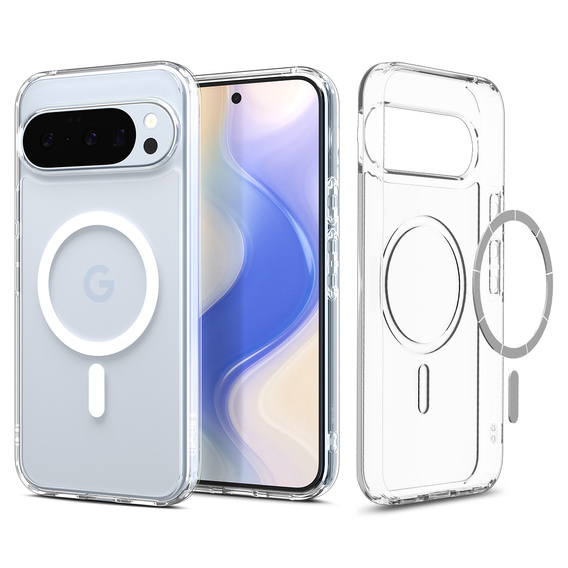 Spigen Ultra Hybrid MagSafe чохол для Google Pixel 10 Pro XL, прозорий/білий