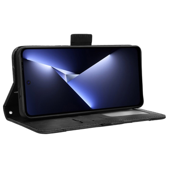 Футляр з клапаном для Tecno Pova 5 Pro 4G, Card Slot, чорний