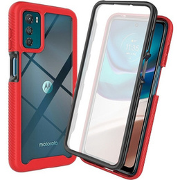 Чехол для Motorola Moto G42 4G, Shockproof, с пленкой, красный