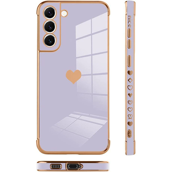 Чoхол до Samsung Galaxy S22, Electro heart, фіолетовий