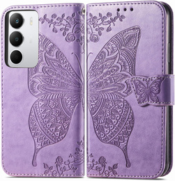 Чохол-книжка для Realme C71, Butterfly, фіолетовий