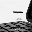 Чохол + клавіатура iPad 10.9 2022, NILLKIN Bumper Pen Slot, чорний