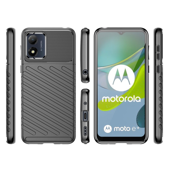 Чехол до Motorola Moto E13, Thunder, чёрный