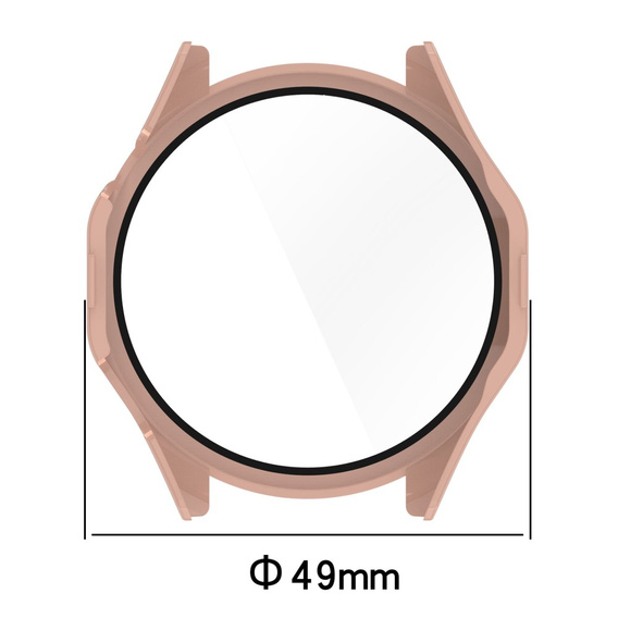 Чехол 2 в 1 + закаленное стекло для Huawei Watch GT 4 46mm, розовый