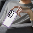 Чoхол до Oppo Reno 12 Pro, Fusion Hybrid, прозорий / фіолетовий