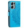 Откидной чехол для Xiaomi Redmi Note 13 Pro 4G / Xiaomi Redmi Note 14S / Xiaomi Poco M6 Pro 4G, Mandala, синий