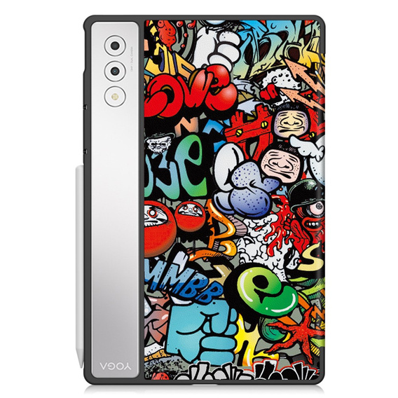 Чохол для Lenovo Yoga Tab Plus, Smartcase, graffiti
