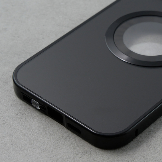 Чохол для iPhone 12 Pro Max, Dual Glass, для Magsafe, чорний