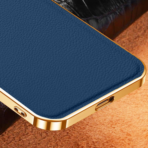 Чoхол до Samsung Galaxy S23 Ultra, Cowhide Leather, темно-синій