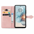 Откидной чехол для Motorola Moto G24 / G24 Power / G04, Mandala, розовый