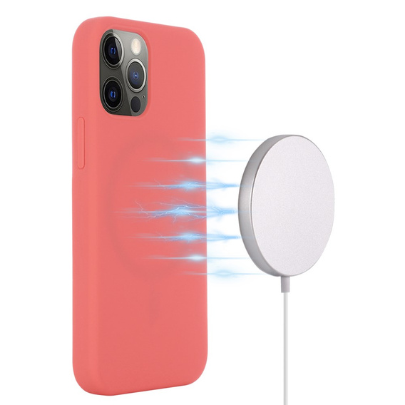 Чехол до iPhone 13 Pro, Silicone MagSafe, розовый