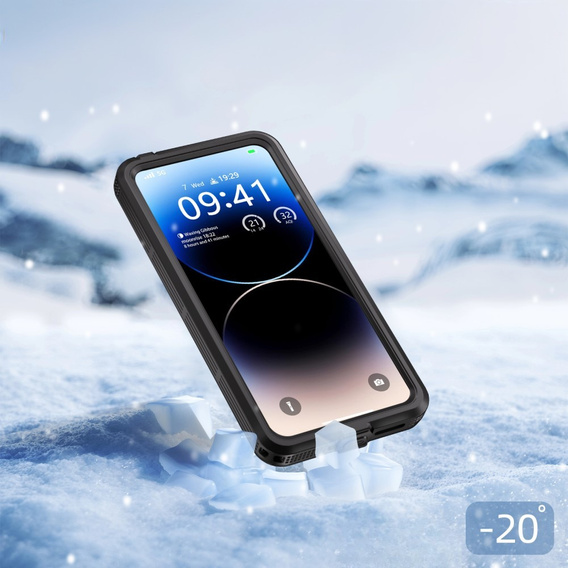 IP68 водонепроникний чохол для Xiaomi Redmi Note 13 Pro 5G, Redpepper, чорний