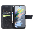 Откидной чехол для Motorola Moto G15 / Motorola Moto G15 Power, Butterfly, чёрный