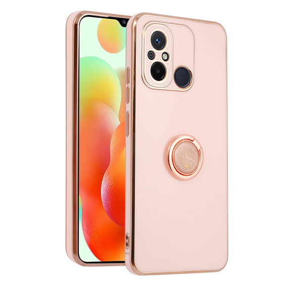 Чехол до Xiaomi Redmi 12C, Electro Ring, розовый rose gold