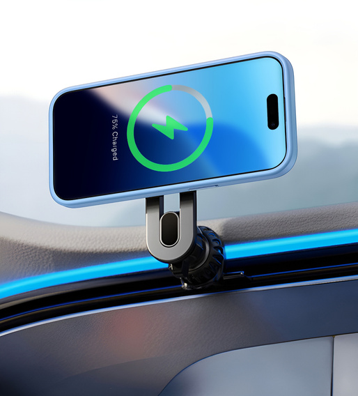 Чохол для iPhone 16 Pro, для MagSafe, ERBORD Matt Case, синій + захисне скло