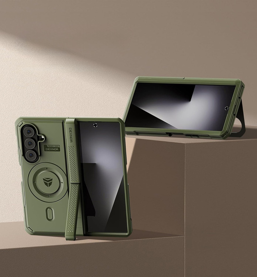 Магнітний броньований чохол Dexnor з двома основами для Samsung Galaxy Z Fold7