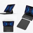Чохол + клавіатура iPad Pro 12.9" 2022/2021/2020 (6/5/4 gen.), Dux Ducis Keyboard TouchPad, чорний