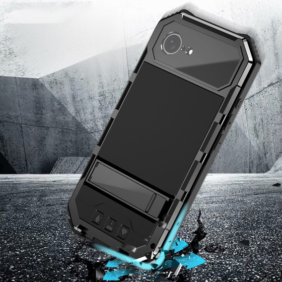 Бронированный чехол для iPhone 16E, R-JUST, чёрный