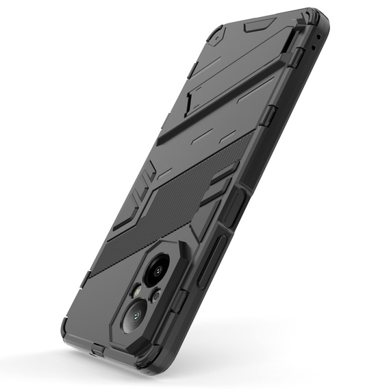 Чехол для Realme C67, Military kickstand, чёрный