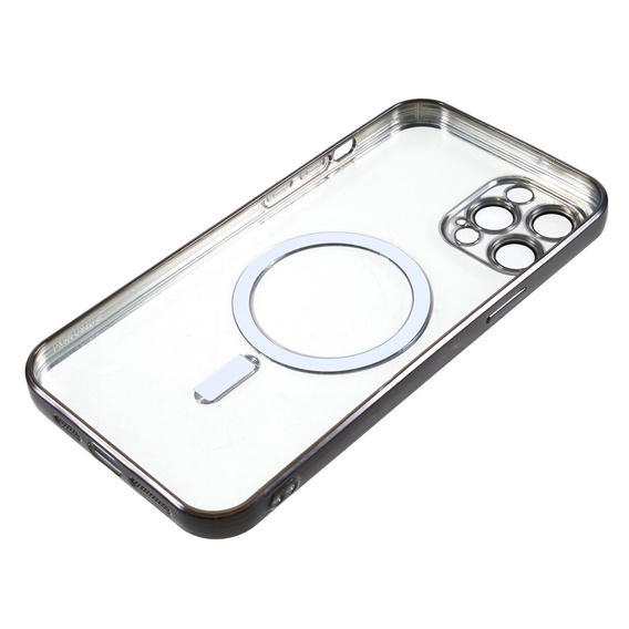 Чехол для iPhone 12 Pro, Electro MagSafe, чёрный + стекло для экрана