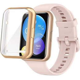 Чехол 2в1 с защитой экрана для часов Huawei Watch Fit 2, Gold